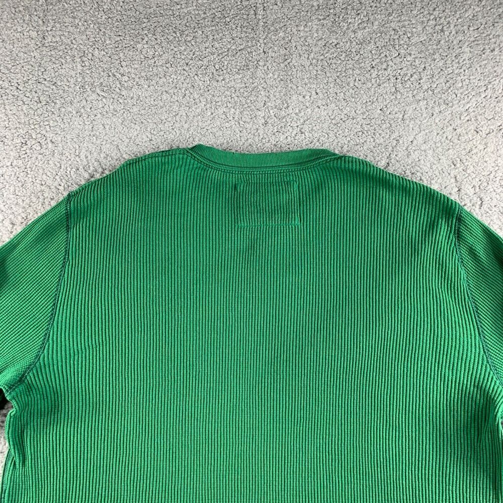 NEW Aeropostale T Shirt Mens 3XL Green Thermal Waffle Knit Pullover Heavyweight - Picture 10 of 16